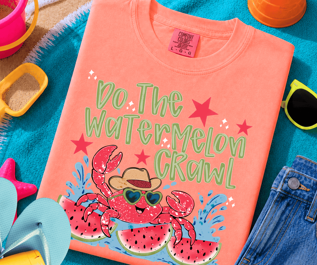 DEAL OF THE DAY - Crab Do the Watermelon Crawl Orange Tee (FINAL SALE) - Tees - The Red Rival