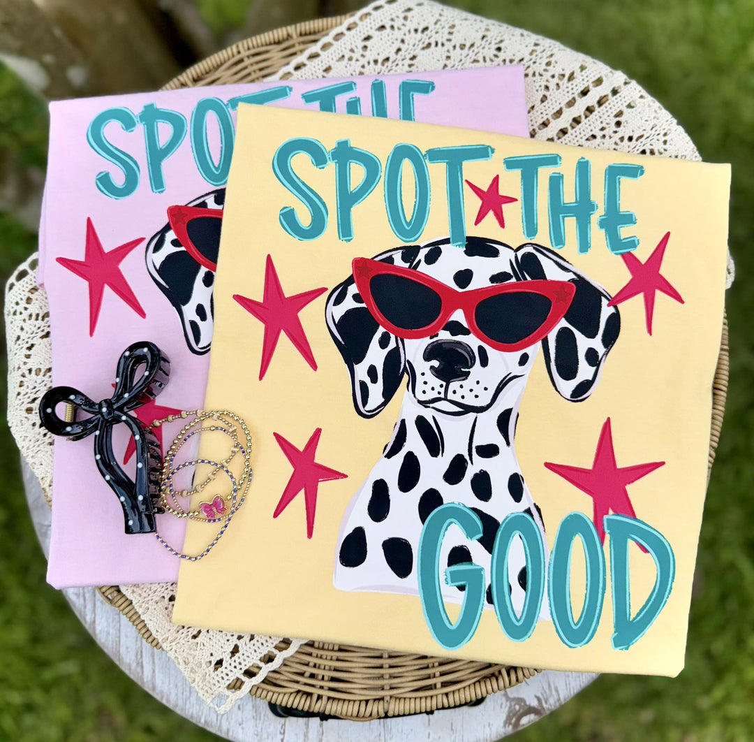 DEAL OF THE DAY - DALMATION Spot the Good Yellow Tee (FINAL SALE) - Graphic Tee - The Red Rival