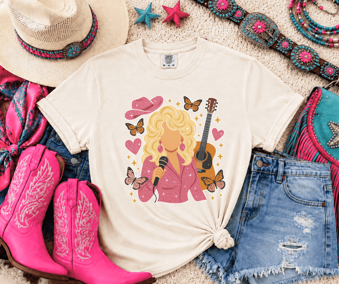 DEAL OF THE DAY - Dolly Collage Ivory Tee - (FINAL SALE) - Tees - The Red Rival