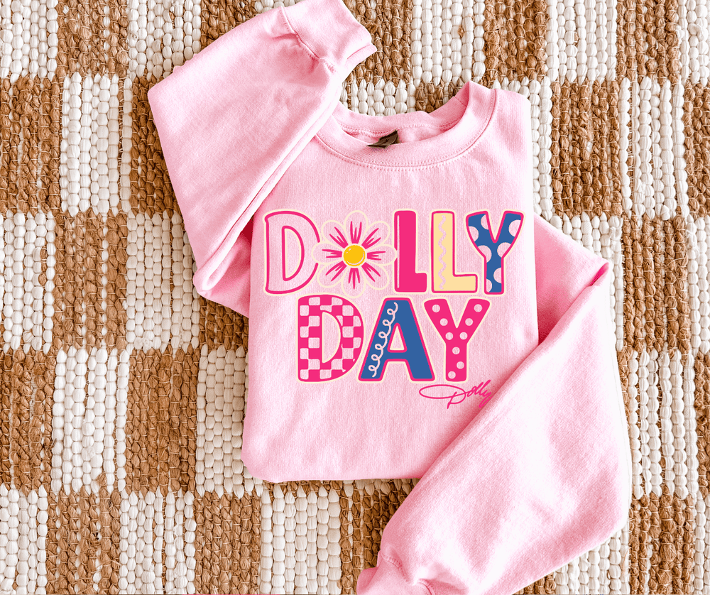 DEAL OF THE DAY - Dolly Day Light Pink Tee or Sweatshirt - FINAL SALE - Graphic Tee - The Red Rival