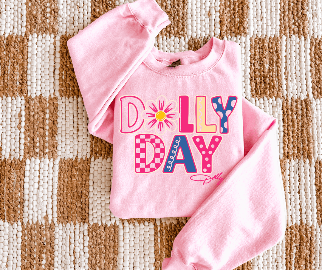 DEAL OF THE DAY - Dolly Day Light Pink Tee or Sweatshirt - FINAL SALE - Graphic Tee - The Red Rival