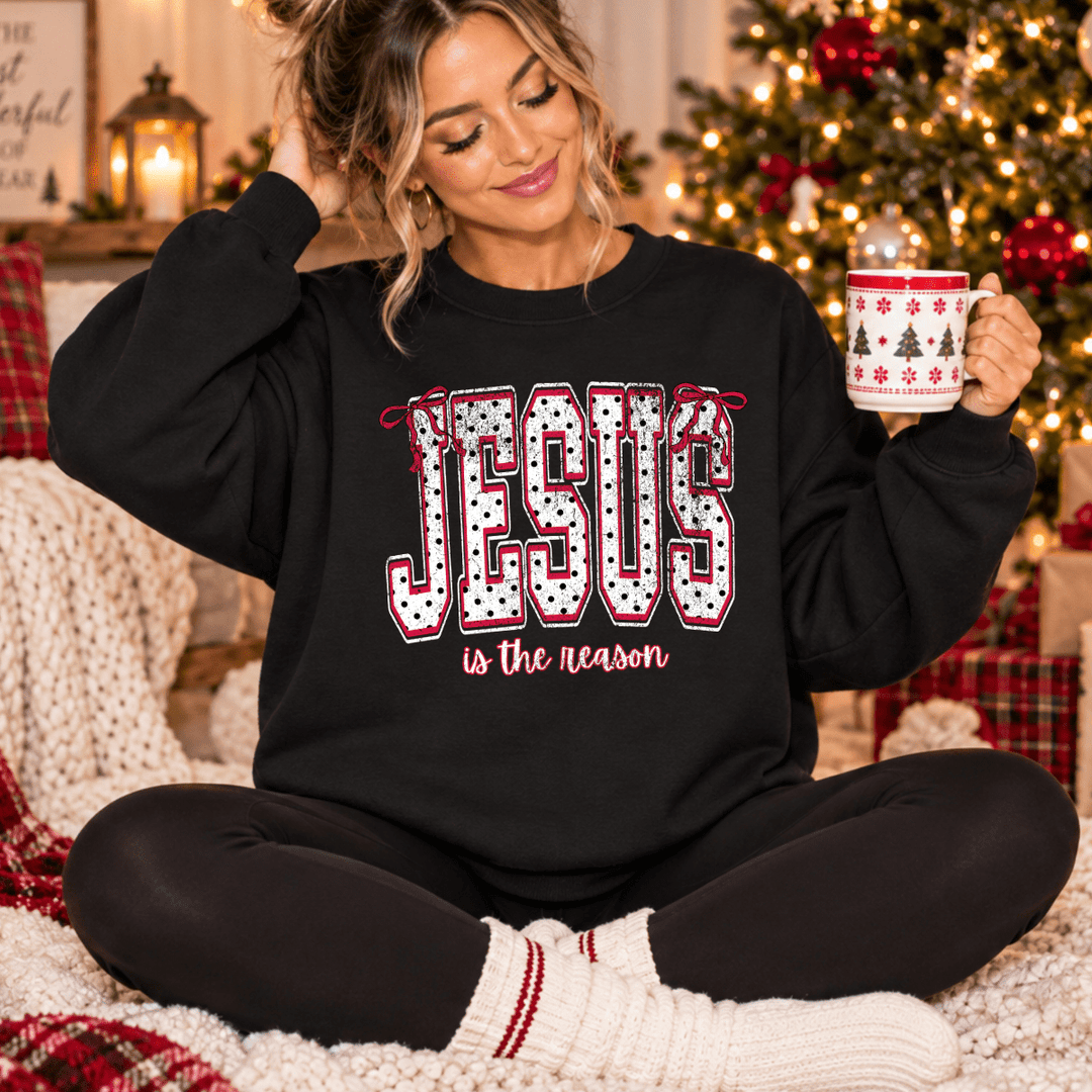 DEAL OF THE DAY - Dot Jesus is the Reason Black Tee or Sweatshirt (FINAL SALE) - Tees - The Red Rival