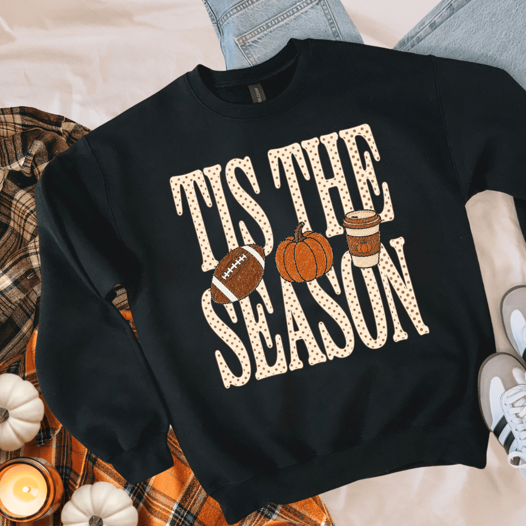 DEAL OF THE DAY - Dot Tis the Season Fall Things Black Tee or Sweatshirt (FINAL SALE) - Tees - The Red Rival