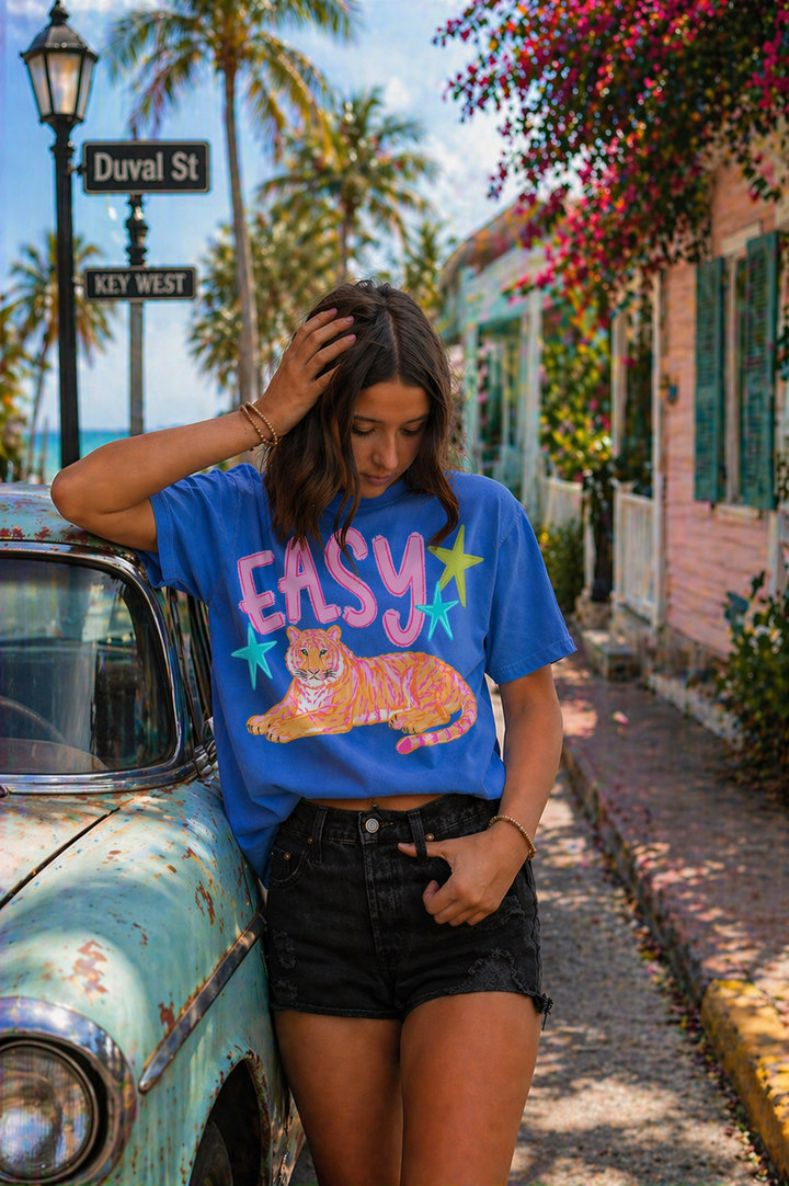 DEAL OF THE DAY - Easy Tiger Blue Tee (FINAL SALE) - Tees - The Red Rival
