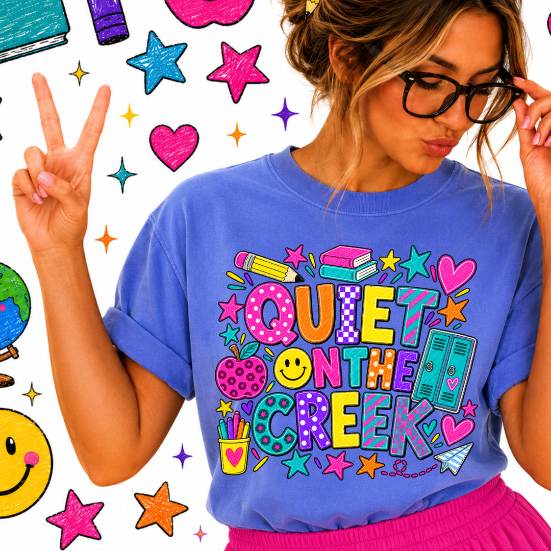 DEAL OF THE DAY - Education Quiet on the Creek Blue Tee (FINAL SALE) - Tees - The Red Rival