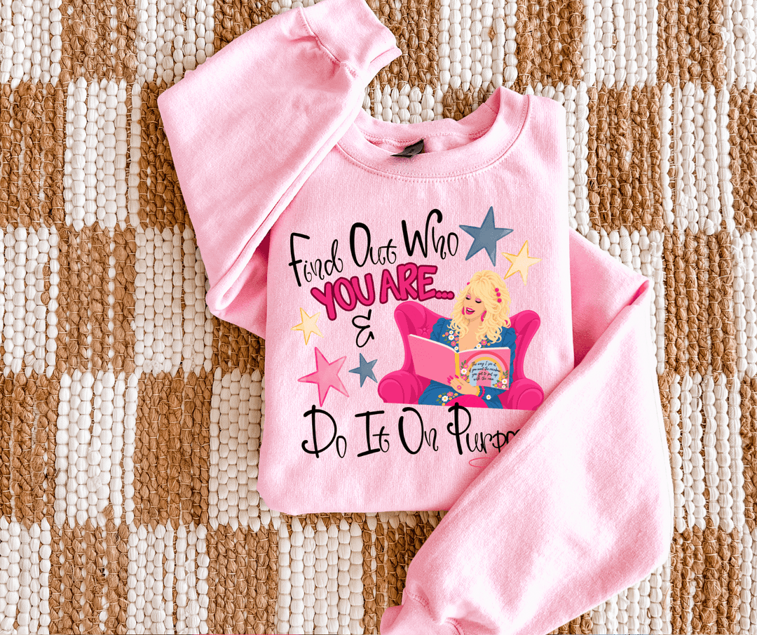 DEAL OF THE DAY - Find Out Who You Are LIGHT PINK Tee or Sweatshirt - FINAL SALE - Graphic Tee - The Red Rival