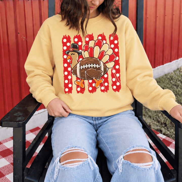DEAL OF THE DAY - Football Turkey Balloon Yellow Tee or Sweatshirt (FINAL SALE) - Tees - The Red Rival