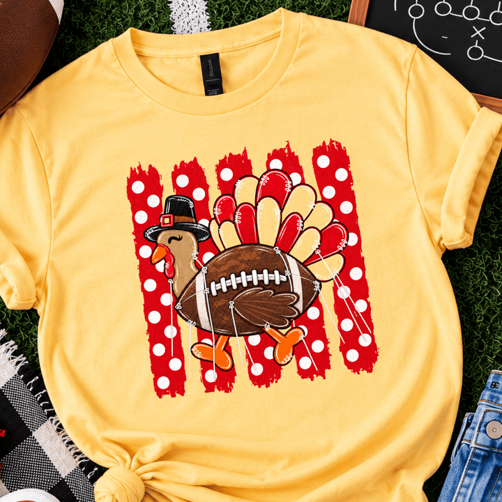 DEAL OF THE DAY - Football Turkey Balloon Yellow Tee or Sweatshirt (FINAL SALE) - Tees - The Red Rival