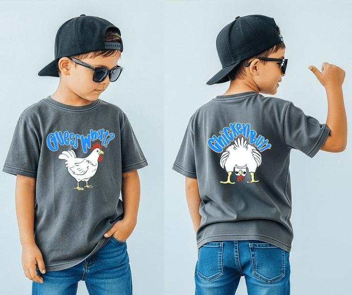 DEAL OF THE DAY - Front/Back Guess What Chicken Butt Pepper Tee - BLUE VERSION (FINAL SALE) - Tees - The Red Rival
