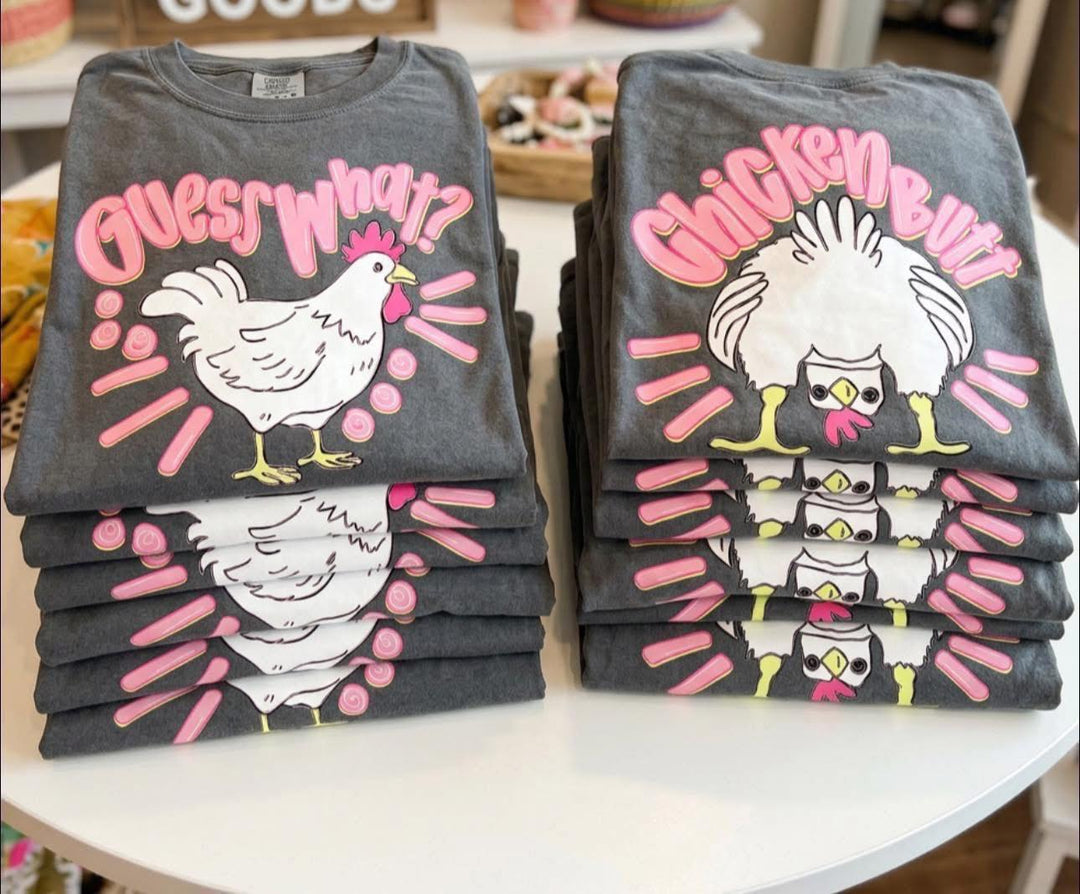 DEAL OF THE DAY - Front/Back Guess What Chicken Butt Pepper Tee (FINAL SALE) - Tees - The Red Rival