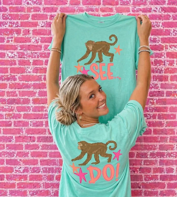 DEAL OF THE DAY - Front/Back Monkey See Monkey Do (FINAL SALE) - Tees - The Red Rival