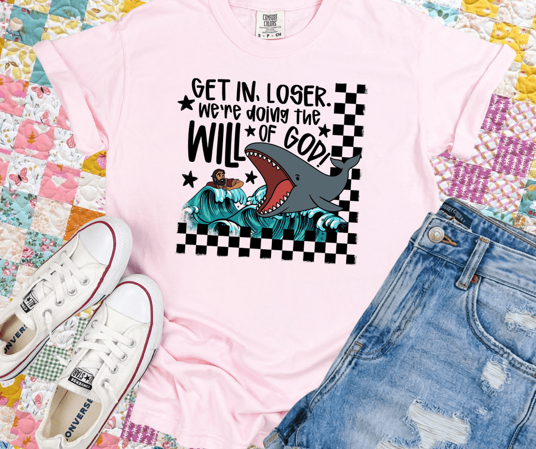 DEAL OF THE DAY - Get in Loser. We're Doing the will of God Pink Tee (FINAL SALE) - Tees - The Red Rival
