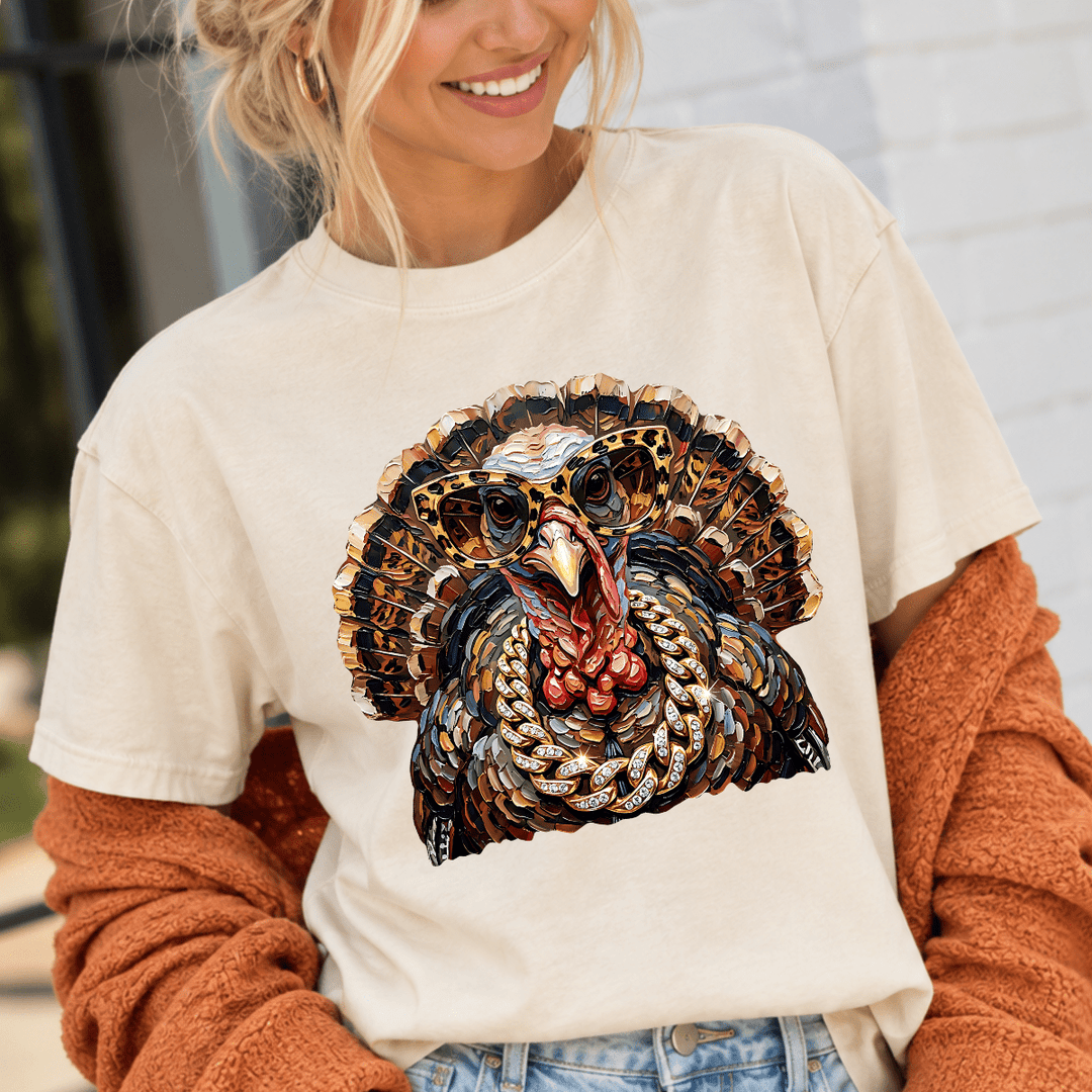DEAL OF THE DAY - Glam Turkey Tan Tee or Sweatshirt - FINAL SALE - Graphic Tee - The Red Rival