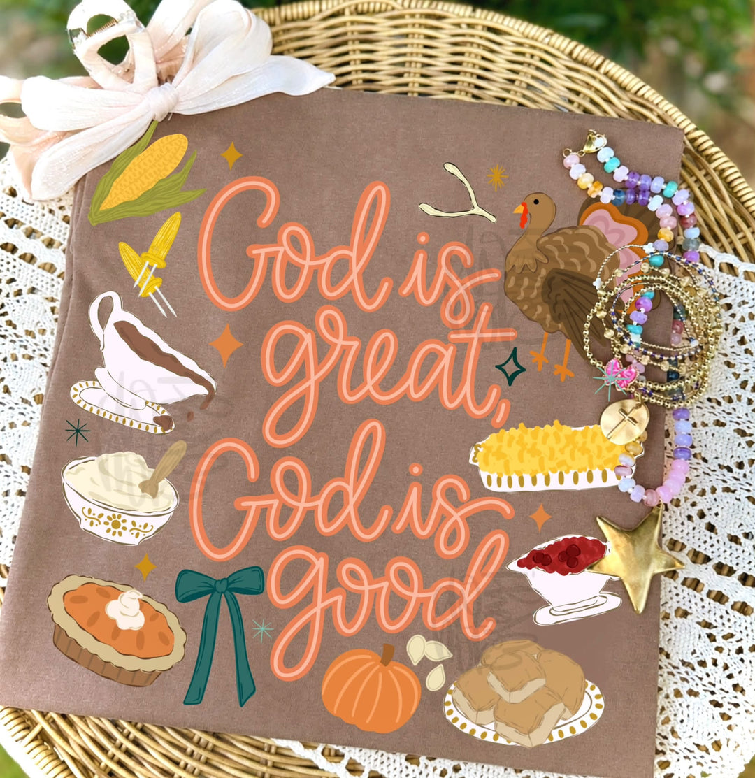 DEAL OF THE DAY - God is Great, God is Good Brown Tee (FINAL SALE) - Tees - The Red Rival