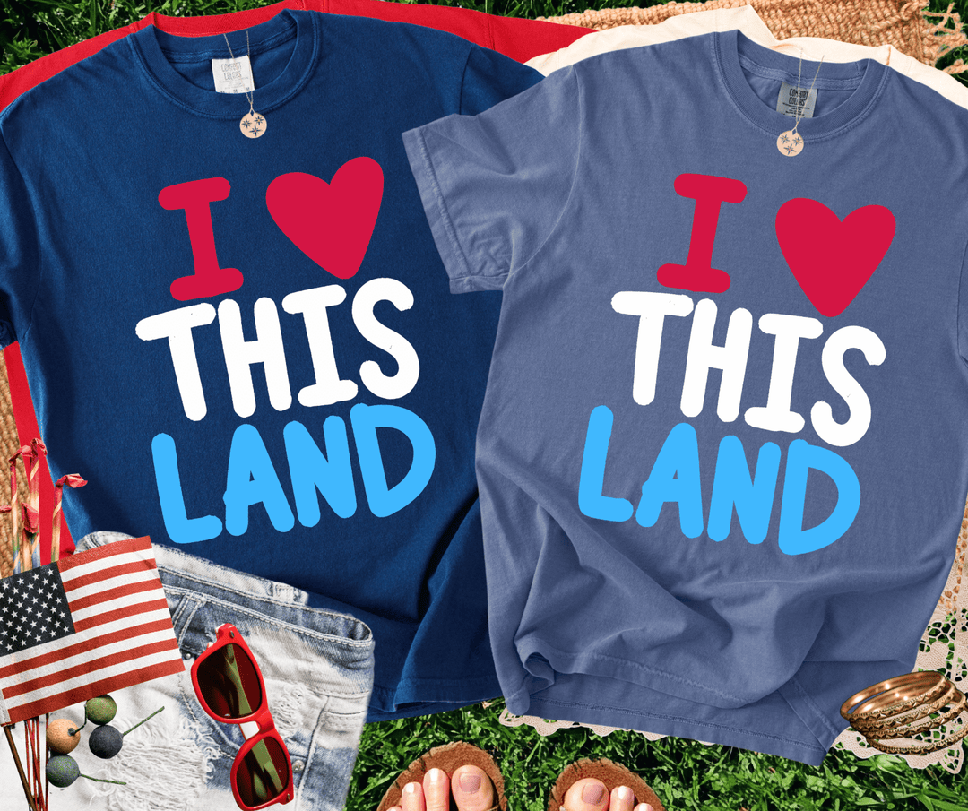 DEAL OF THE DAY - I Love This Land (Choose your tee color) (FINAL SALE) - Tees - The Red Rival