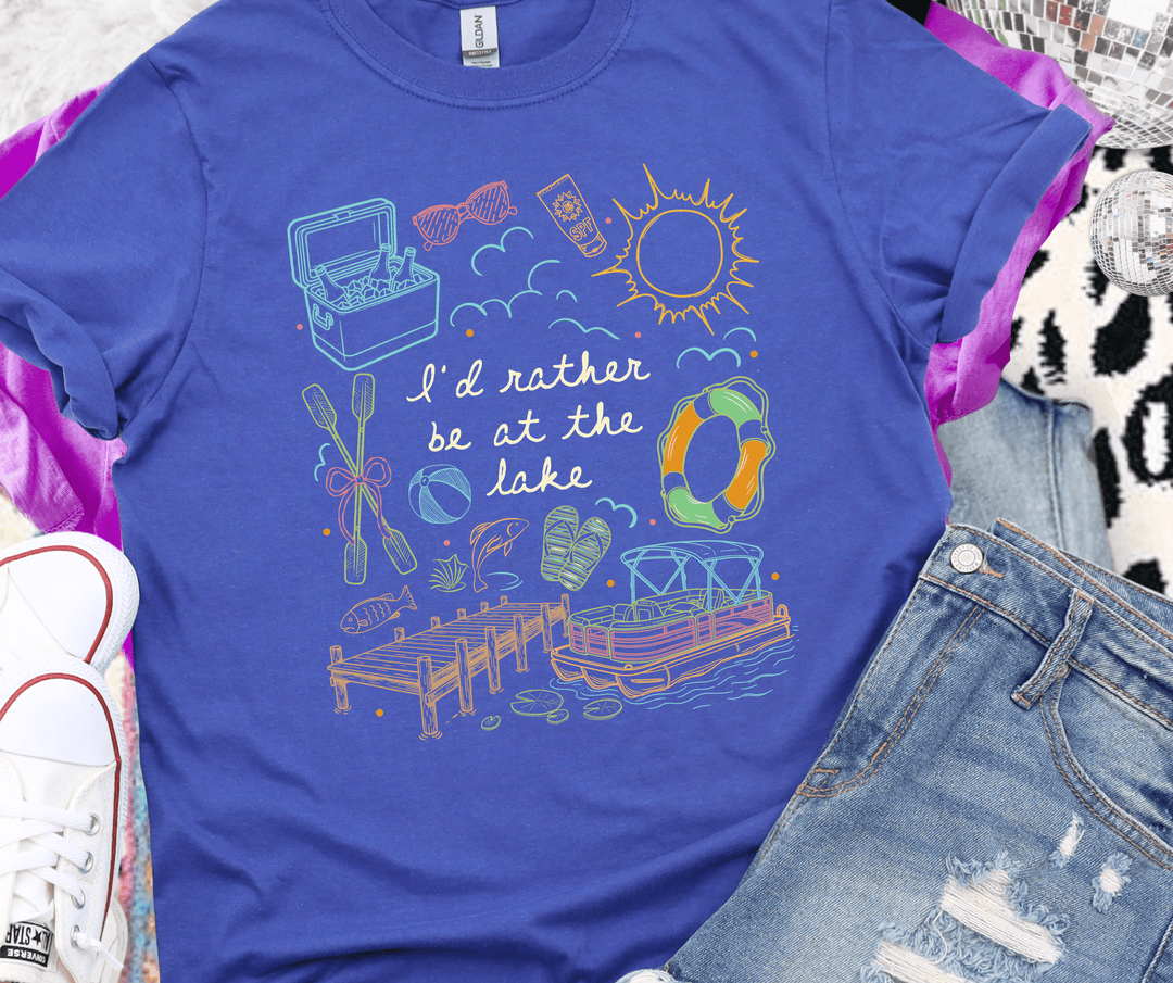 DEAL OF THE DAY - I'd Rather Be At the Lake (FINAL SALE) - Tees - The Red Rival