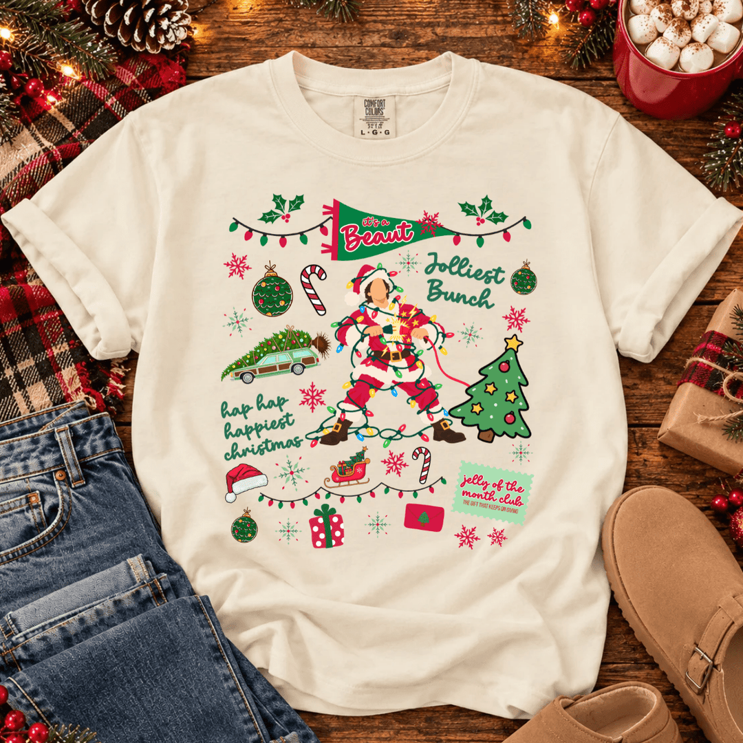 DEAL OF THE DAY - Jolliest Bunch Collage Tan Tee or Sweatshirt - FINAL SALE - Graphic Tee - The Red Rival