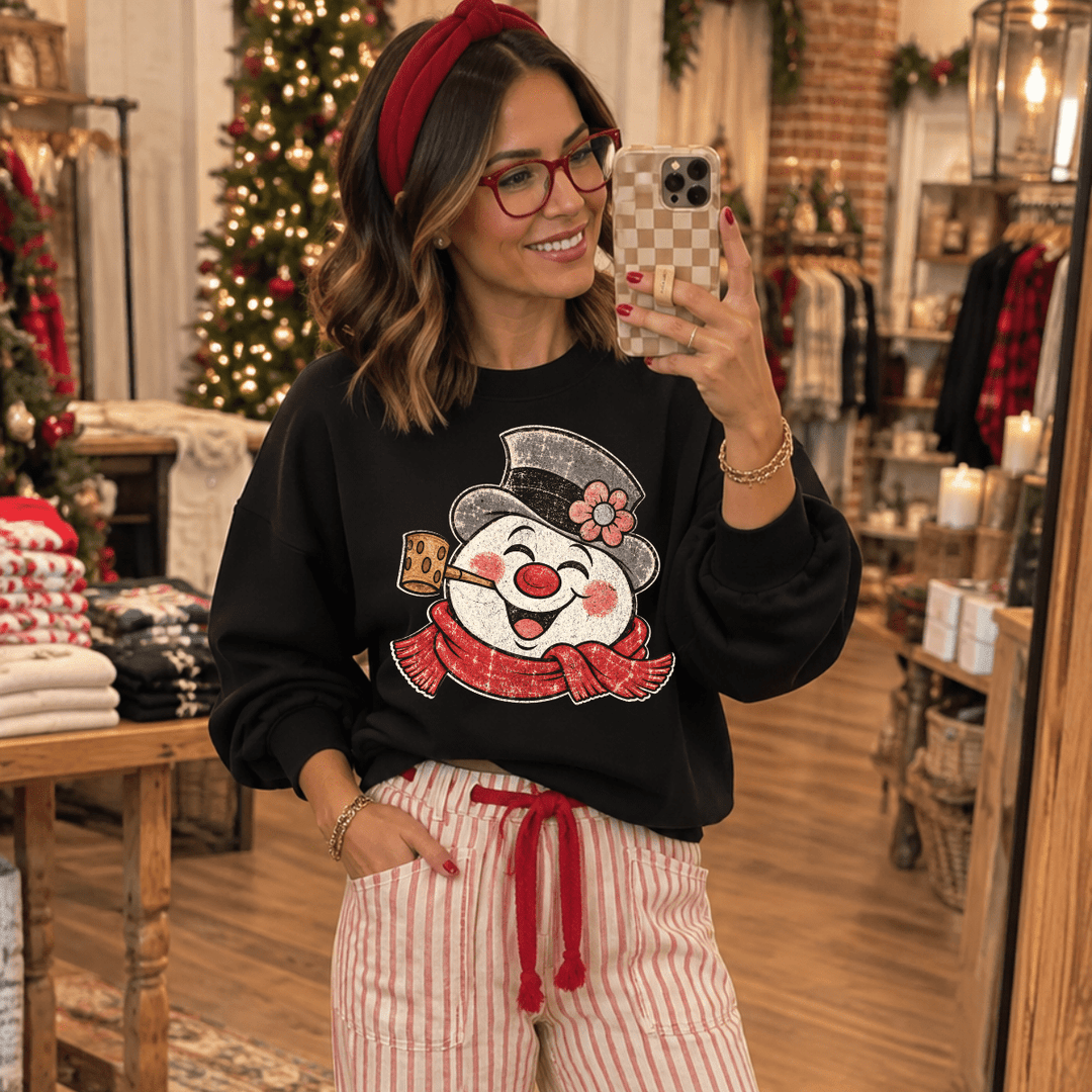 DEAL OF THE DAY - Jolly Frosty Black Tee or Sweatshirt (FINAL SALE) - Tees - The Red Rival