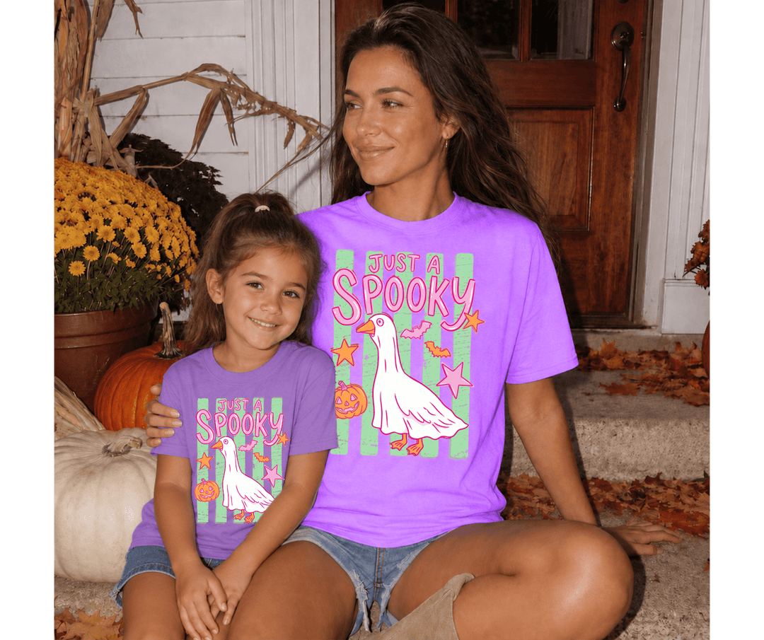 DEAL OF THE DAY - Just a Spooky Goose Purple Tee (FINAL SALE) - Tees - The Red Rival