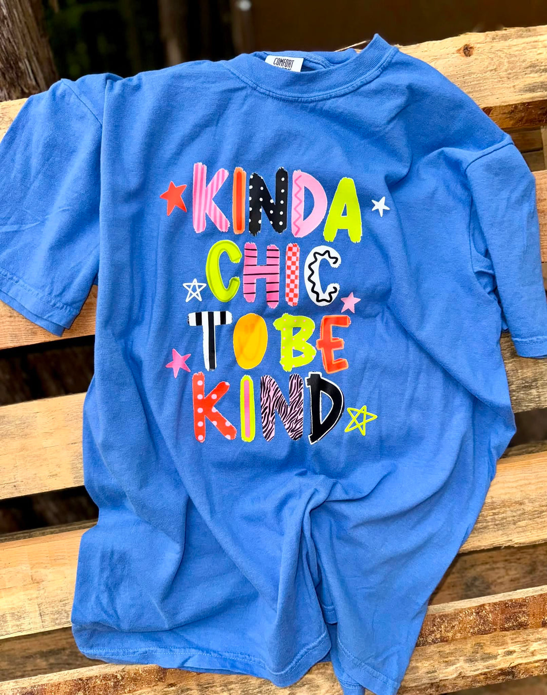 DEAL OF THE DAY - Kinda Chic to Be Kind Blue Tee (FINAL SALE) - Tees - The Red Rival