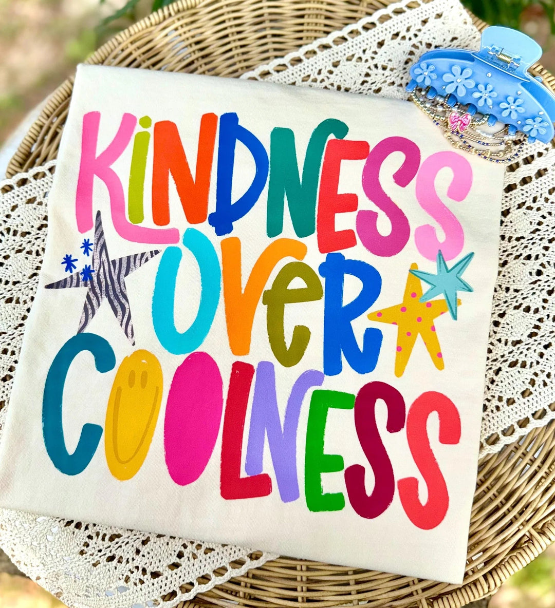 DEAL OF THE DAY - Kindness Over Coolness Ivory Tee (FINAL SALE) - Tees - The Red Rival