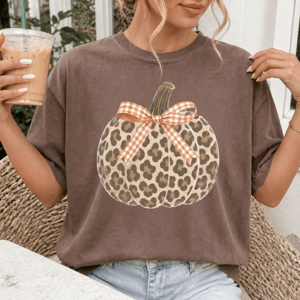 DEAL OF THE DAY - Leopard Pumpkin (Choose Your Tee Color) (FINAL SALE) - Tees - The Red Rival