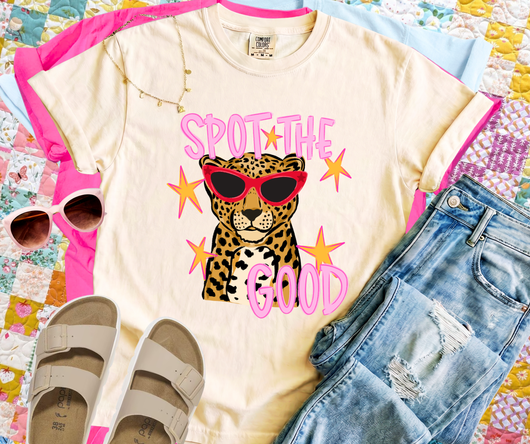 DEAL OF THE DAY - LEOPARD Spot The Good Ivory Tee - FINAL SALE - Graphic Tee - The Red Rival