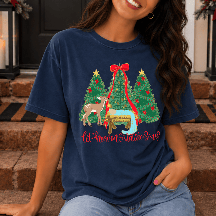 DEAL OF THE DAY - Let Heaven &amp; Nature Sing (Choose Your Tee or Sweatshirt Color) - FINAL SALE - Graphic Tee - The Red Rival