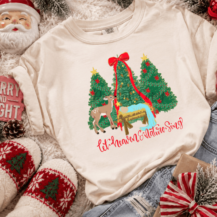 DEAL OF THE DAY - Let Heaven &amp; Nature Sing (Choose Your Tee or Sweatshirt Color) - FINAL SALE - Graphic Tee - The Red Rival