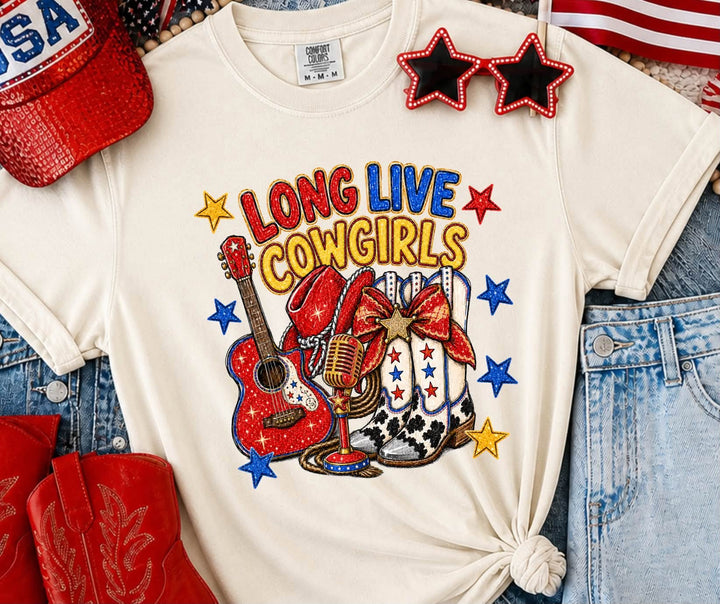 DEAL OF THE DAY - Long Live Cowgirls (Select Your Tee Color) - FINAL SALE - Graphic Tee - The Red Rival