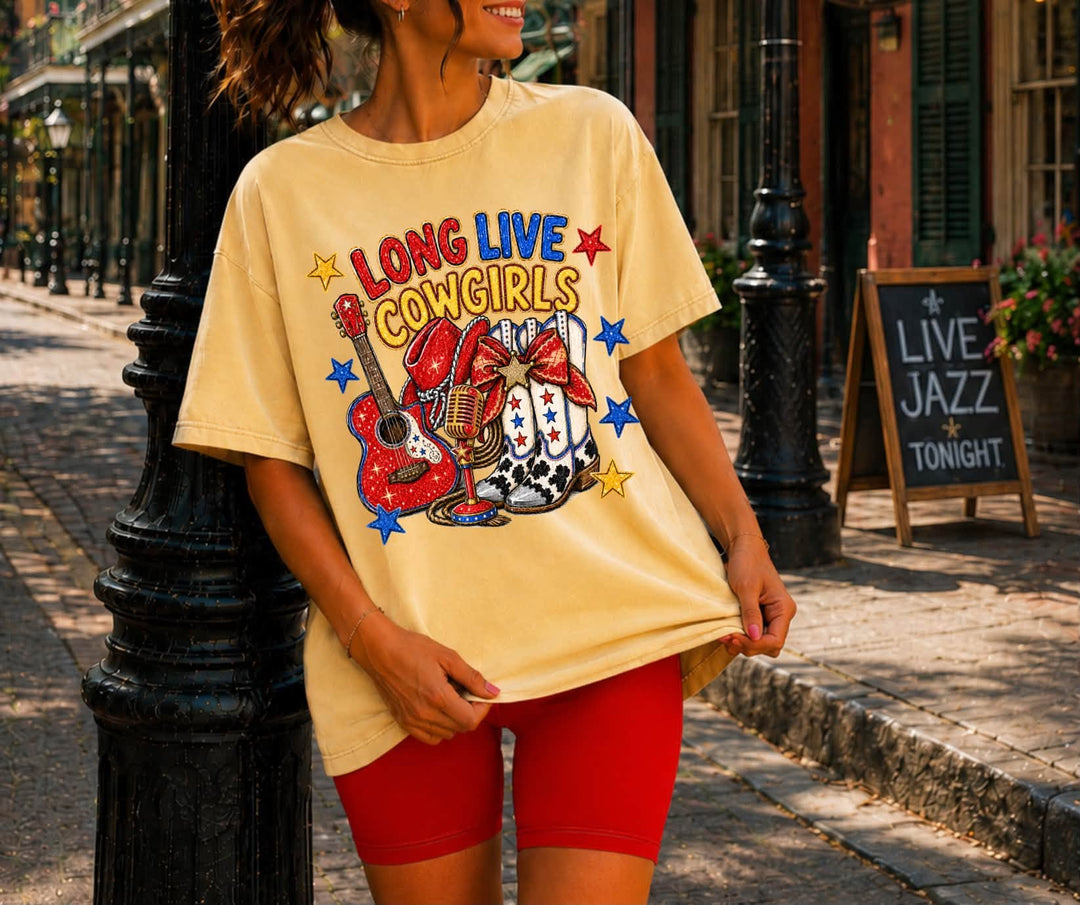 DEAL OF THE DAY - Long Live Cowgirls (Select Your Tee Color) - FINAL SALE - Graphic Tee - The Red Rival