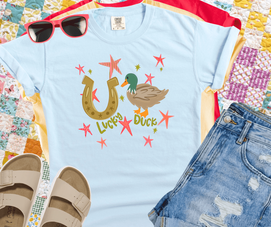 DEAL OF THE DAY - Lucky Duck Blue Tee (FINAL SALE) - Tees - The Red Rival