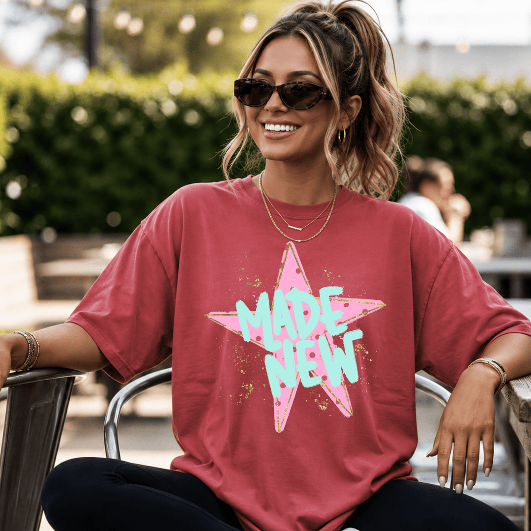 DEAL OF THE DAY - Made New Star Chili Tee (FINAL SALE) - Tees - The Red Rival