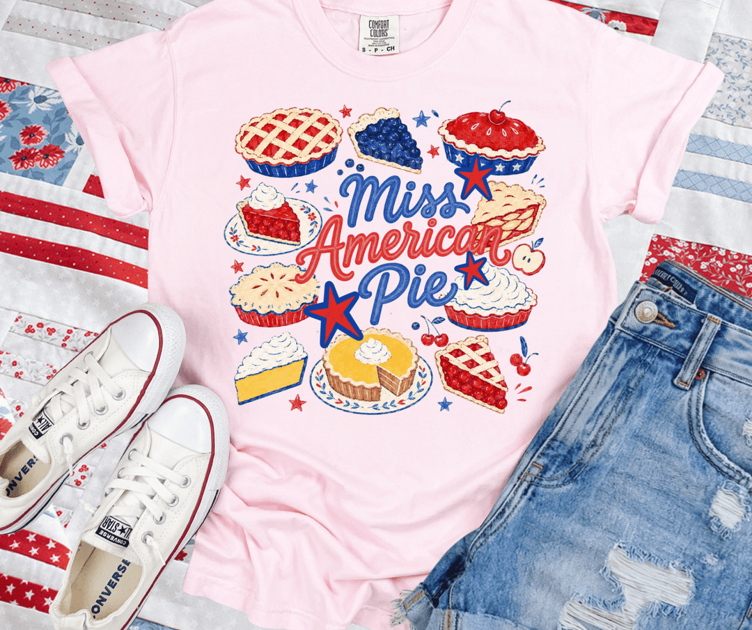 DEAL OF THE DAY - Miss American Pie Pink Tee (FINAL SALE) - Tees - The Red Rival