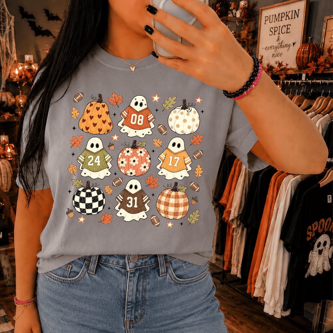 DEAL OF THE DAY - Pattern Ghost Collage Grey Tee - FINAL SALE - Graphic Tee - The Red Rival