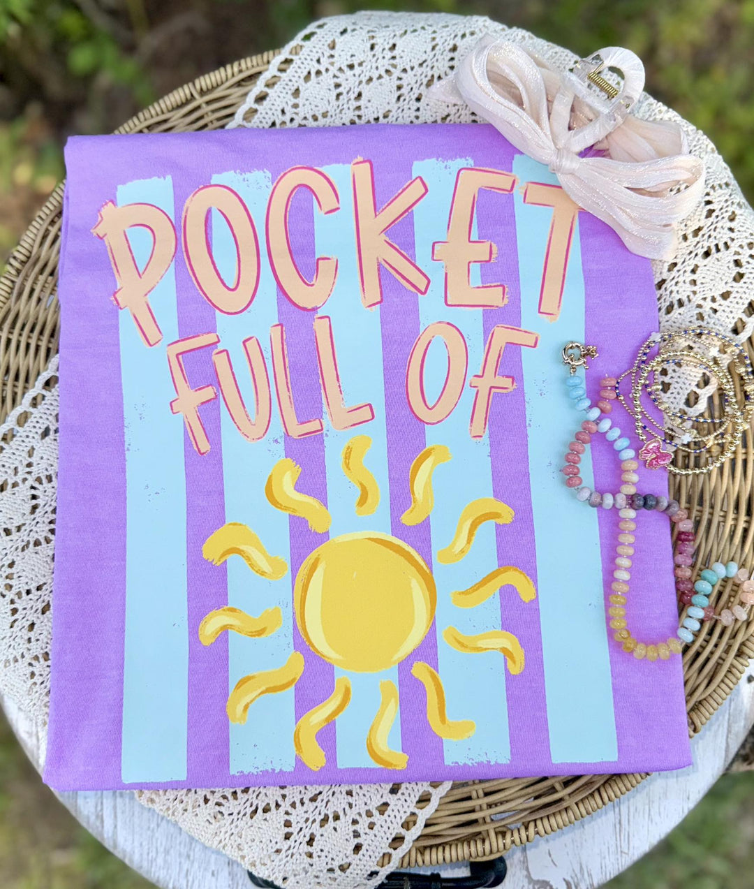 DEAL OF THE DAY - Pocket Full of Sunshine Purple Tee (FINAL SALE) - Tees - The Red Rival