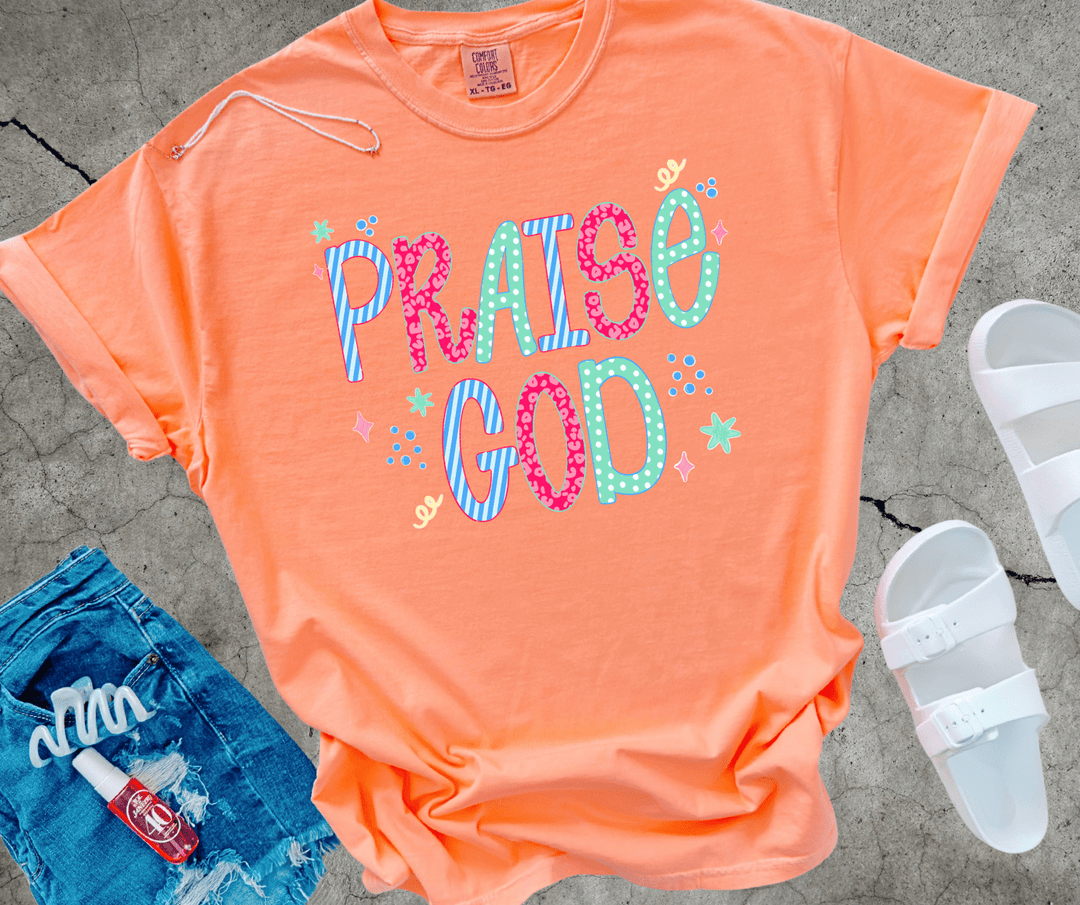 DEAL OF THE DAY - Praise God Orange Tee (FINAL SALE) - Tees - The Red Rival