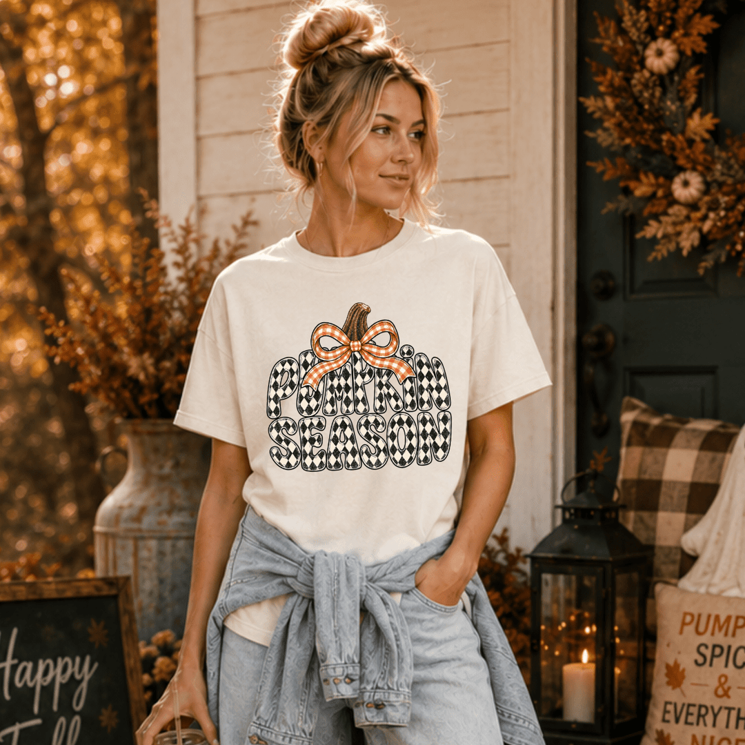 DEAL OF THE DAY - Pumpkin Season Pumpkin Ivory Tee - (FINAL SALE) - Tees - The Red Rival