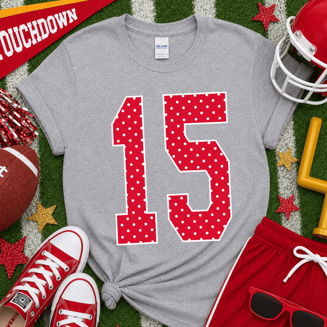 DEAL OF THE DAY - Red 15 Dots Grey Tee - (FINAL SALE) - Tees - The Red Rival
