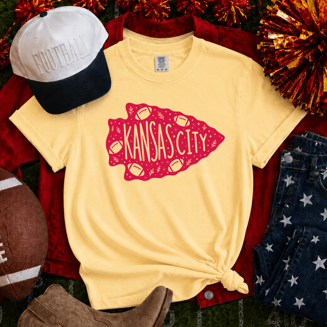 DEAL OF THE DAY - Red Kansas City Arrowhead Butter Tee (FINAL SALE) - Tees - The Red Rival