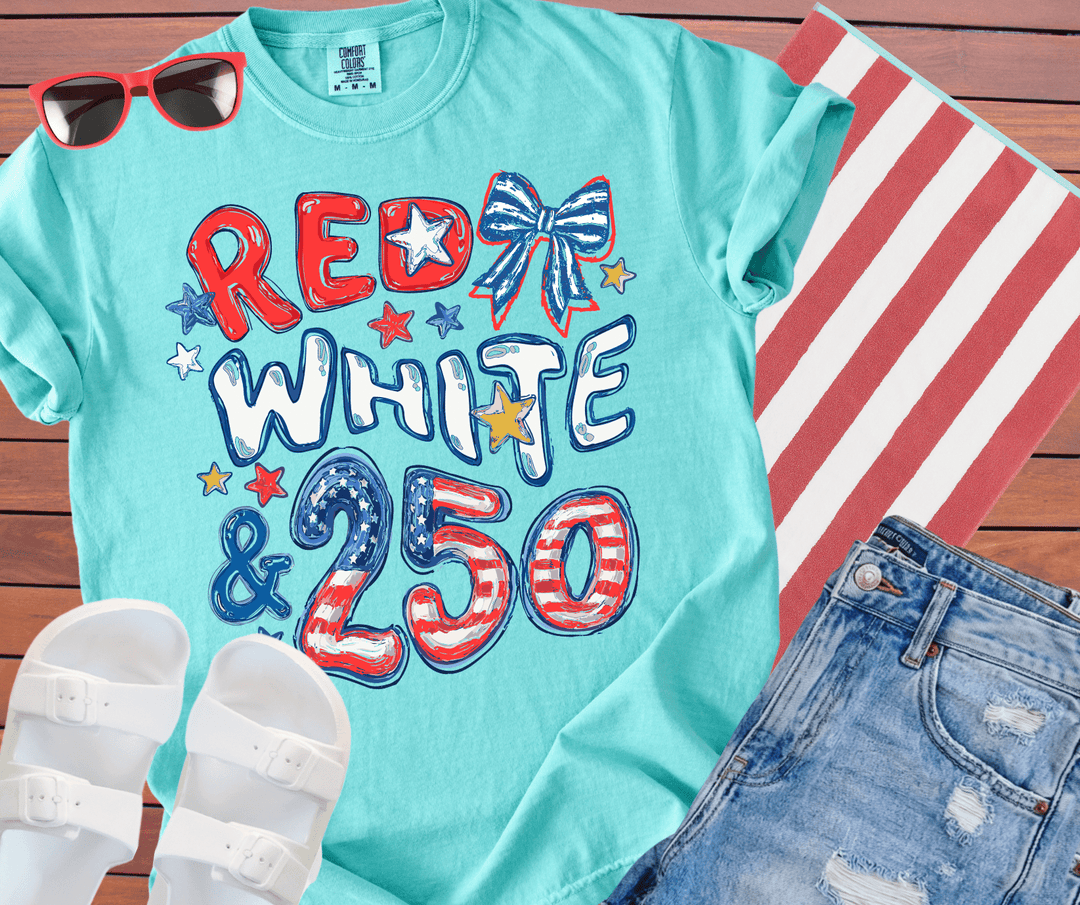 DEAL OF THE DAY - Red, White, & 250 Mint Tee (FINAL SALE) - Graphic Tee - The Red Rival