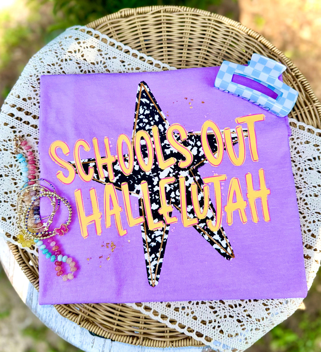 DEAL OF THE DAY - Schools Out Hallelujah Purple Tee (FINAL SALE) - Tees - The Red Rival