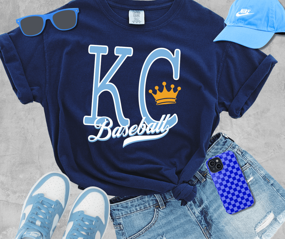 DEAL OF THE DAY - Simple KC Baseball - Pick Your Tee Color (FINAL SALE) - Tees - The Red Rival