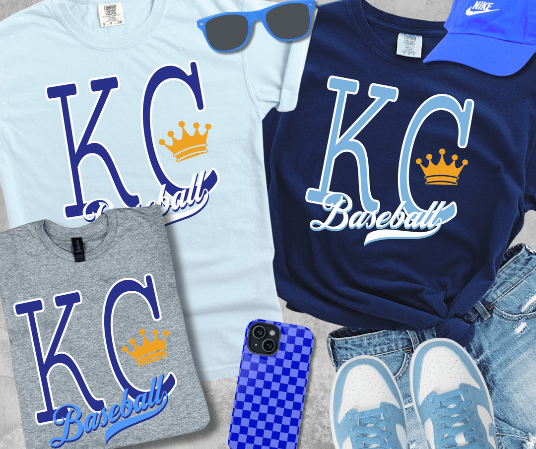 DEAL OF THE DAY - Simple KC Baseball - Pick Your Tee Color (FINAL SALE) - Tees - The Red Rival