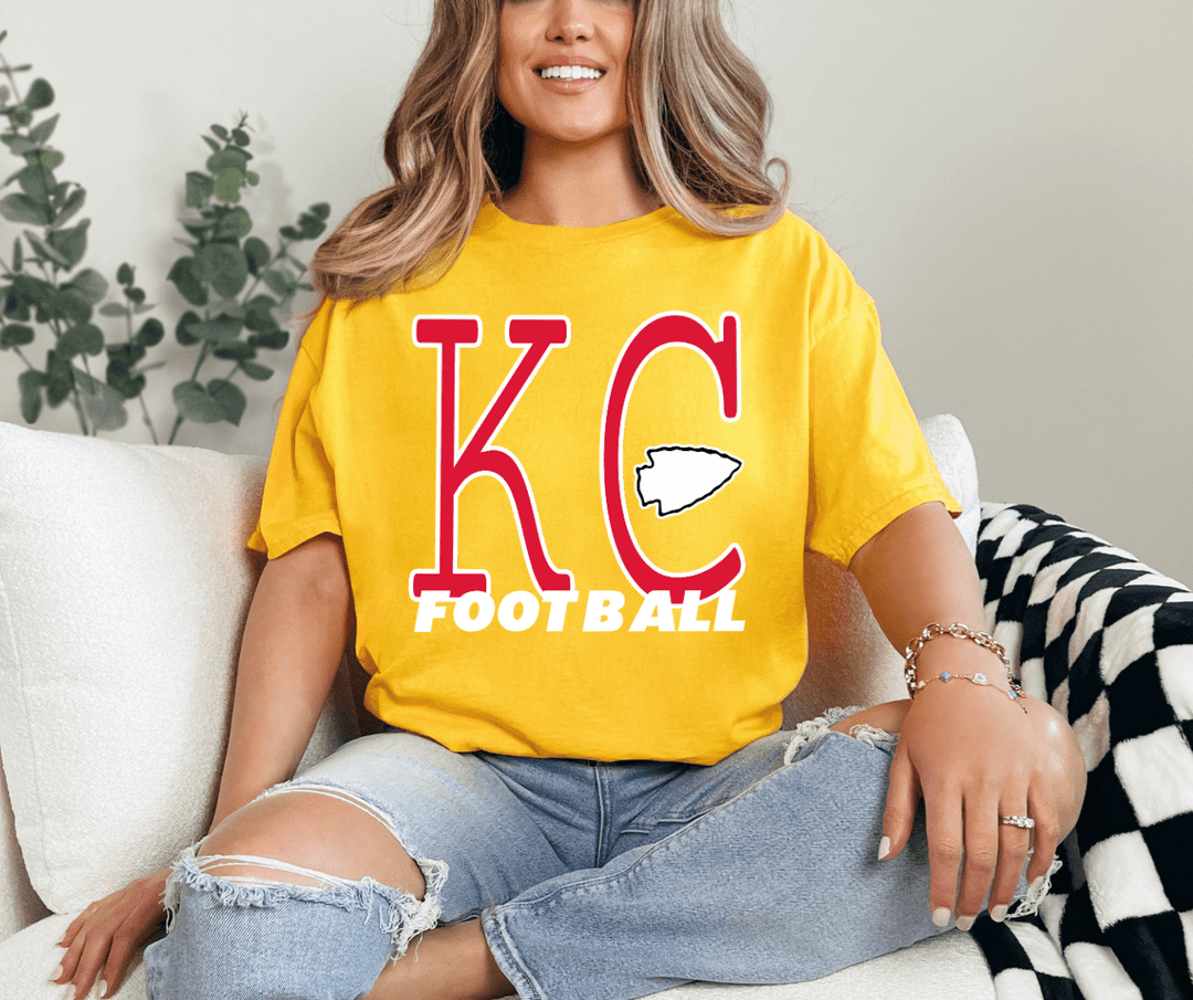 DEAL OF THE DAY - Simple KC Football - Pick Your Tee Color (FINAL SALE) - Tees - The Red Rival
