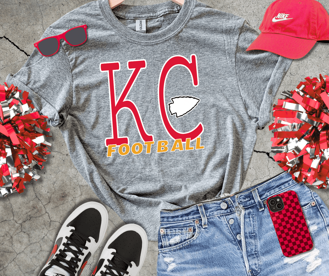 DEAL OF THE DAY - Simple KC Football - Pick Your Tee Color (FINAL SALE) - Tees - The Red Rival