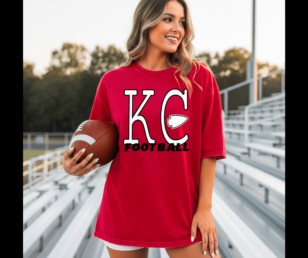 DEAL OF THE DAY - Simple KC Football - Pick Your Tee Color (FINAL SALE) - Tees - The Red Rival