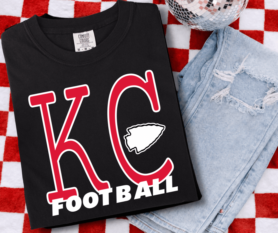 DEAL OF THE DAY - Simple KC Football - Pick Your Tee Color (FINAL SALE) - Tees - The Red Rival