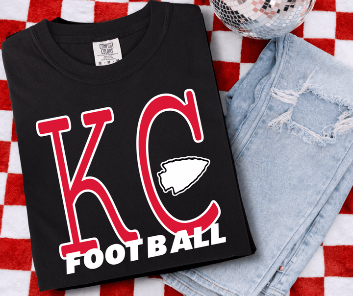 DEAL OF THE DAY - Simple KC Football - Pick Your Tee Color (FINAL SALE) - Tees - The Red Rival