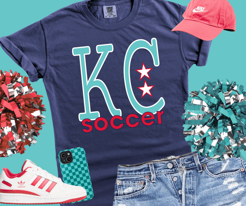 DEAL OF THE DAY - Simple KC Women's Soccer - Pick Your Tee Color (FINAL SALE) - Tees - The Red Rival